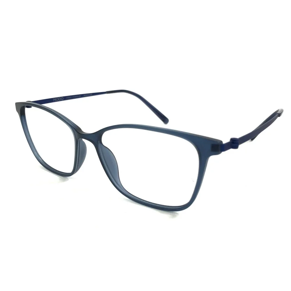 Modo Eyeglasses Frames 7031 MGBLU Matte Greyish Blue Cat Eye 53-16-140